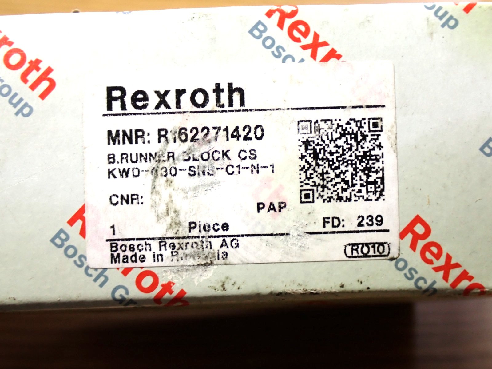REXROTH BALL TRUCK CARBON STEEL KWD-030-SNS-C1-N-1 R162271420 NEW