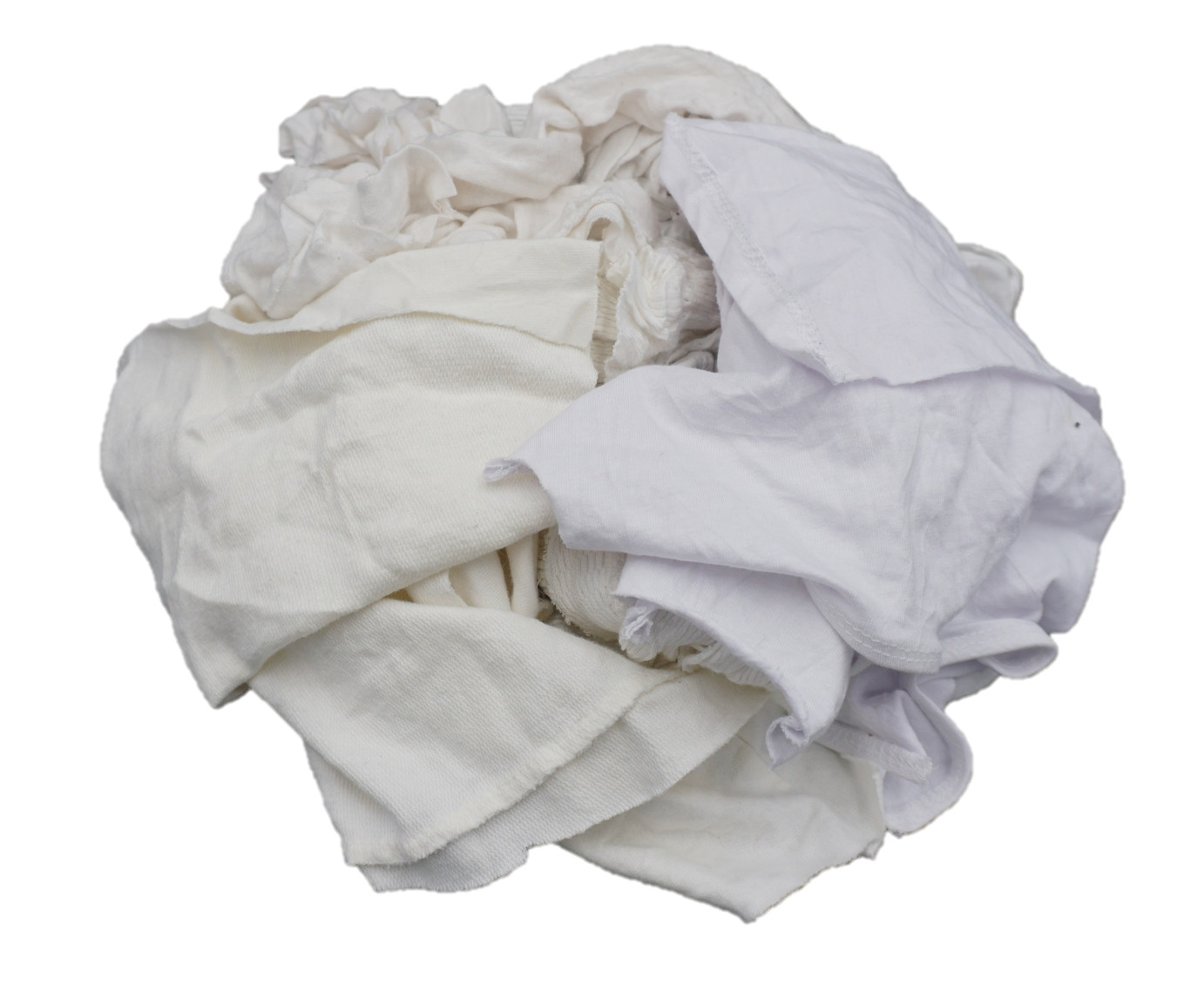 Pallet of 25 lb. Compressed Bag of White T-shirt Rags (40 bags – 1,000 LBs)