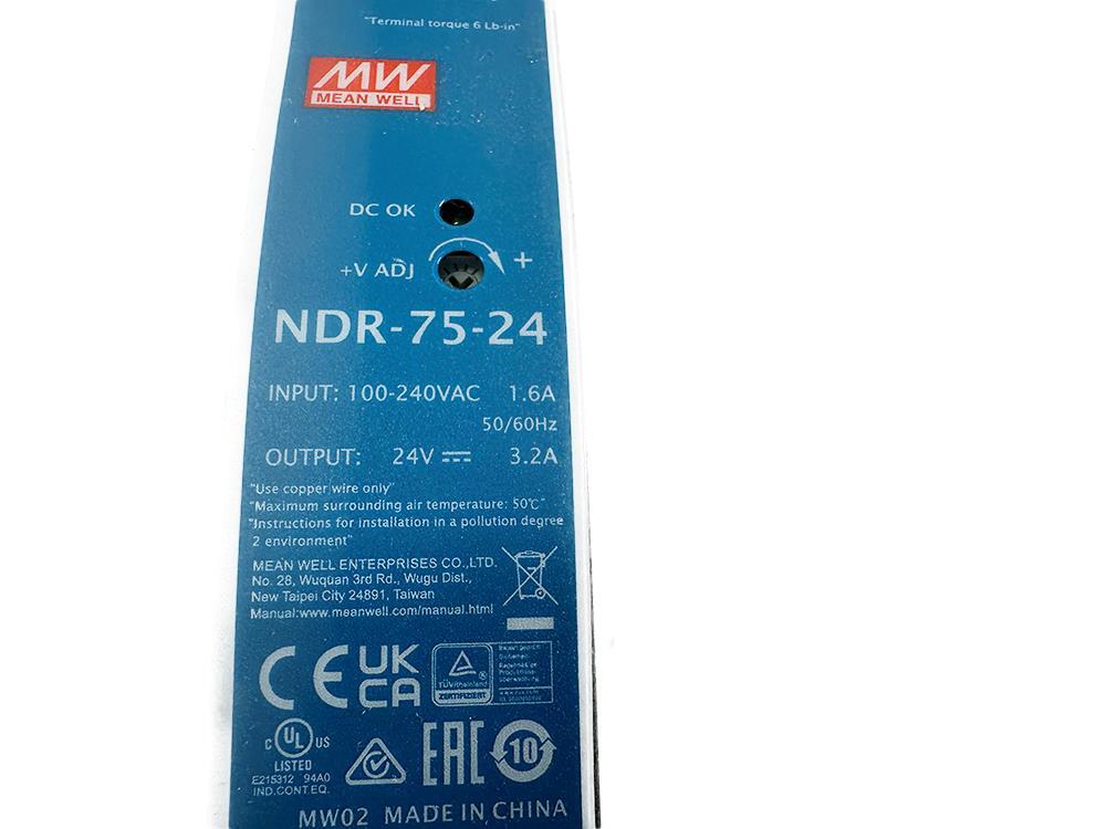 Mean Well NDR-75-24 NDR Switch Mode DIN Rail Power Supply NEW FREE FAST SHIP