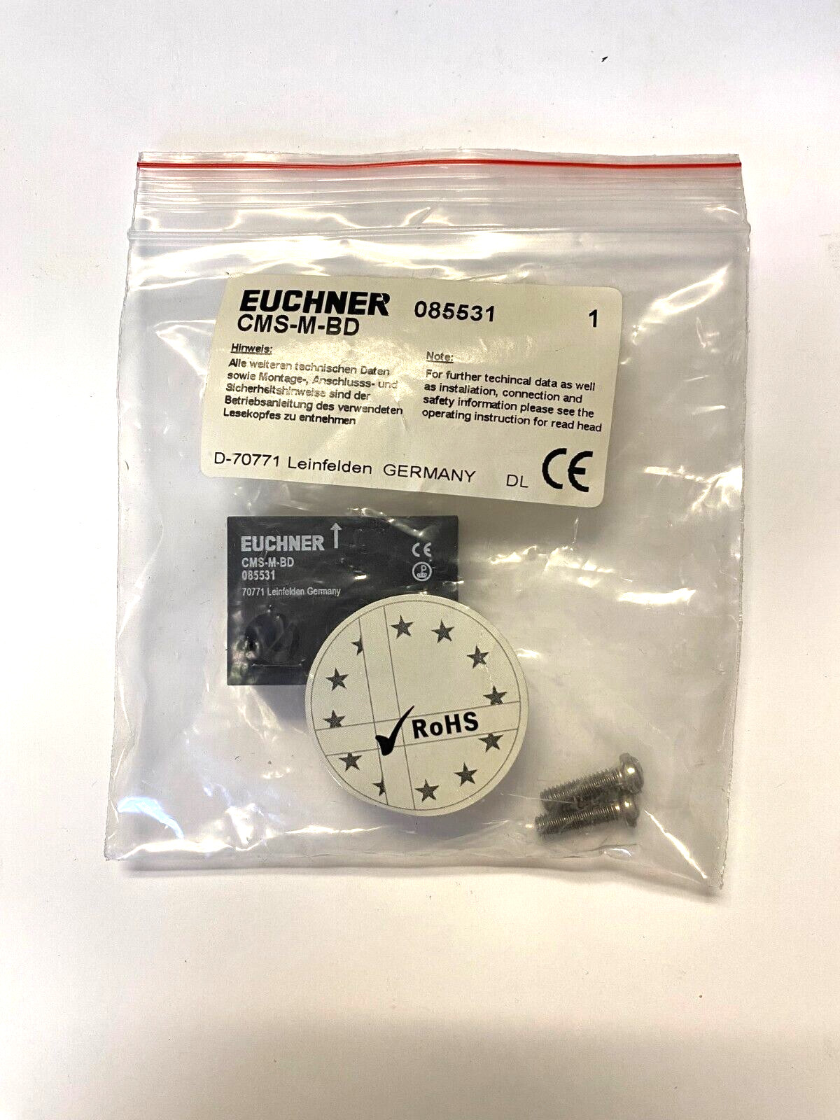 085531, CMS-M-BD Euchner Actuator CMS design B