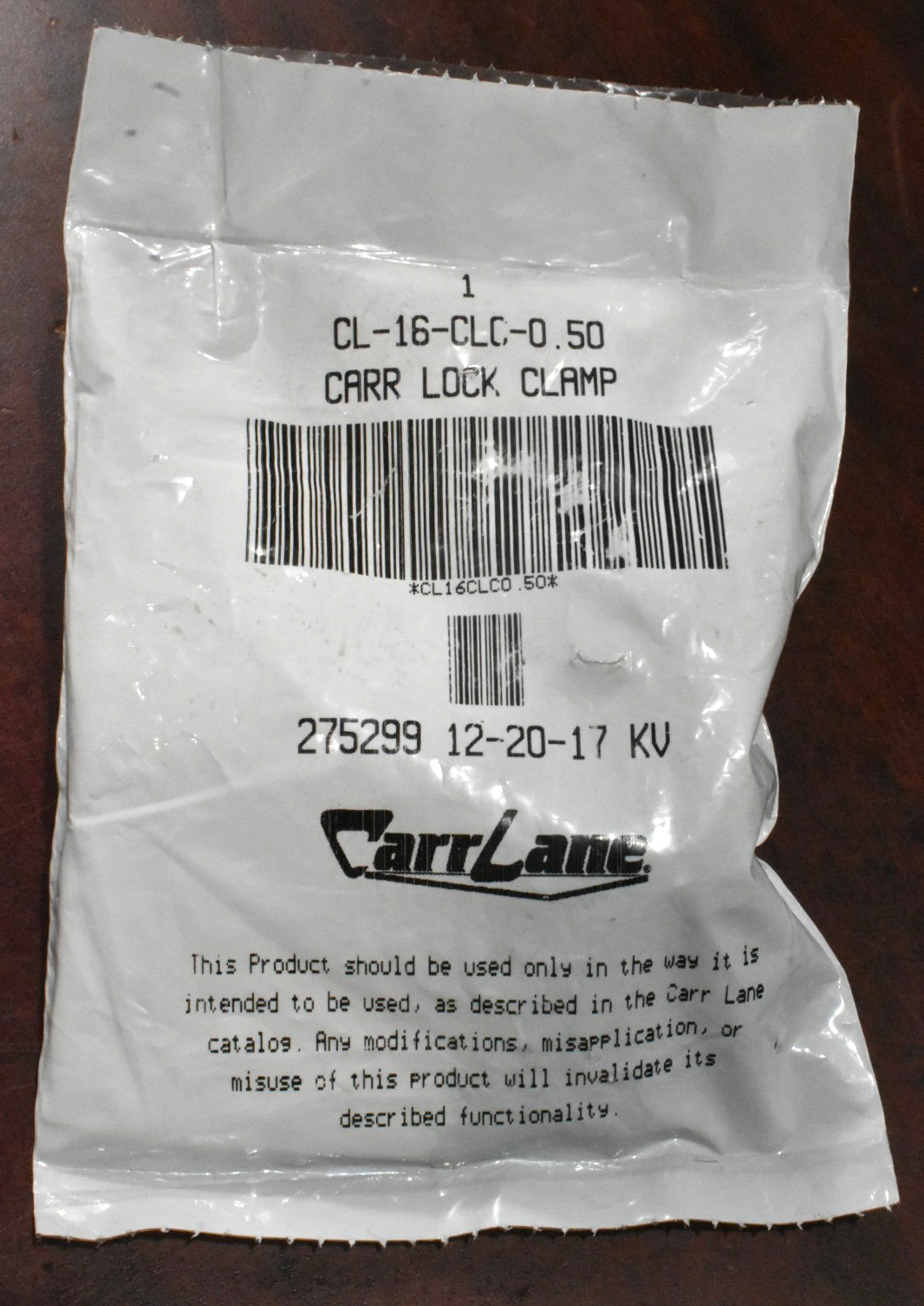 Carr Lane CL-16-CLC-0.50 Lock Clamp New