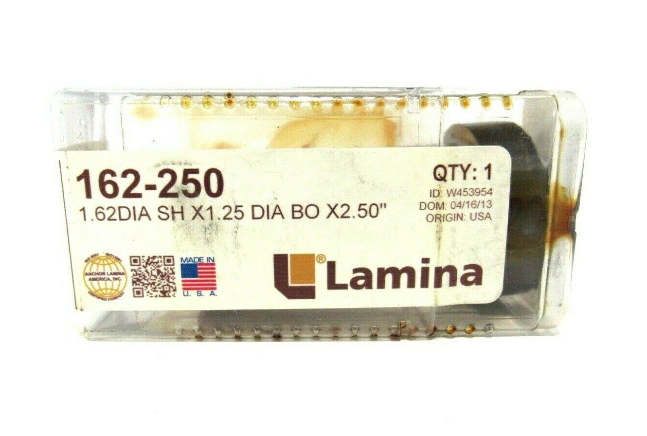 LOT OF 2 NEW LAMINA 162-250 SPOOL RETAINER PAD 1.62DIA SHX1.25 DIA BOX2.50″