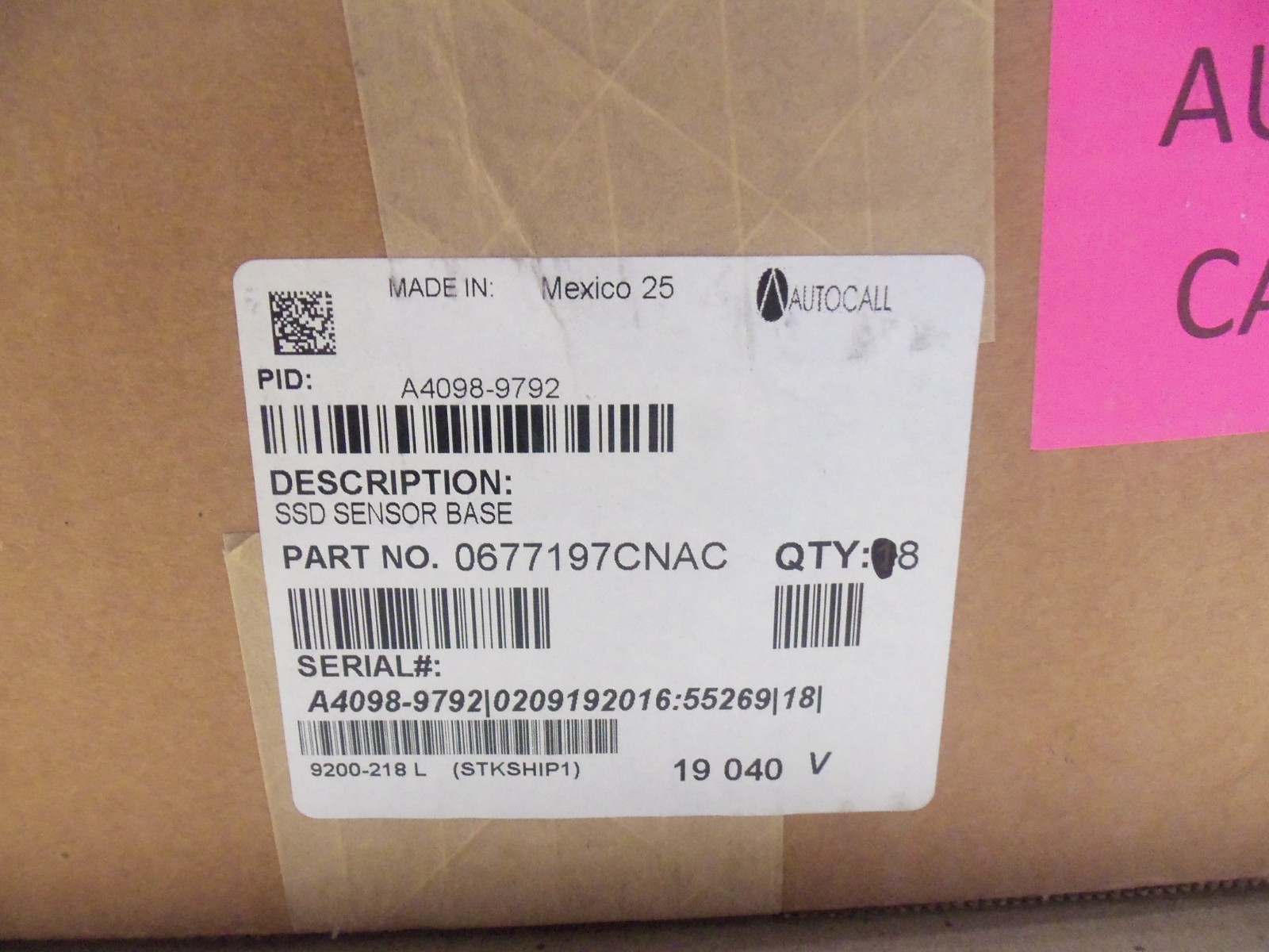 New Box of 8 Simplex A4098-9792 SSD Sensor Base 0677197CNAC