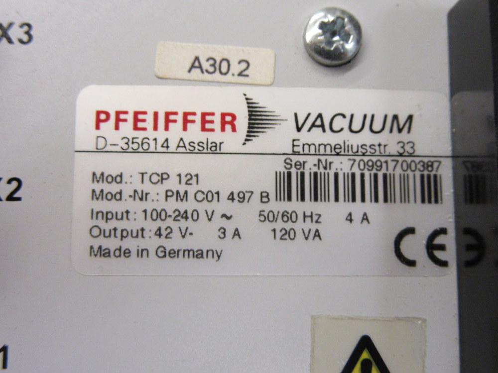 Pfeiffer Vacuum TCP-121 Vacuum Drive Unit TCP121
