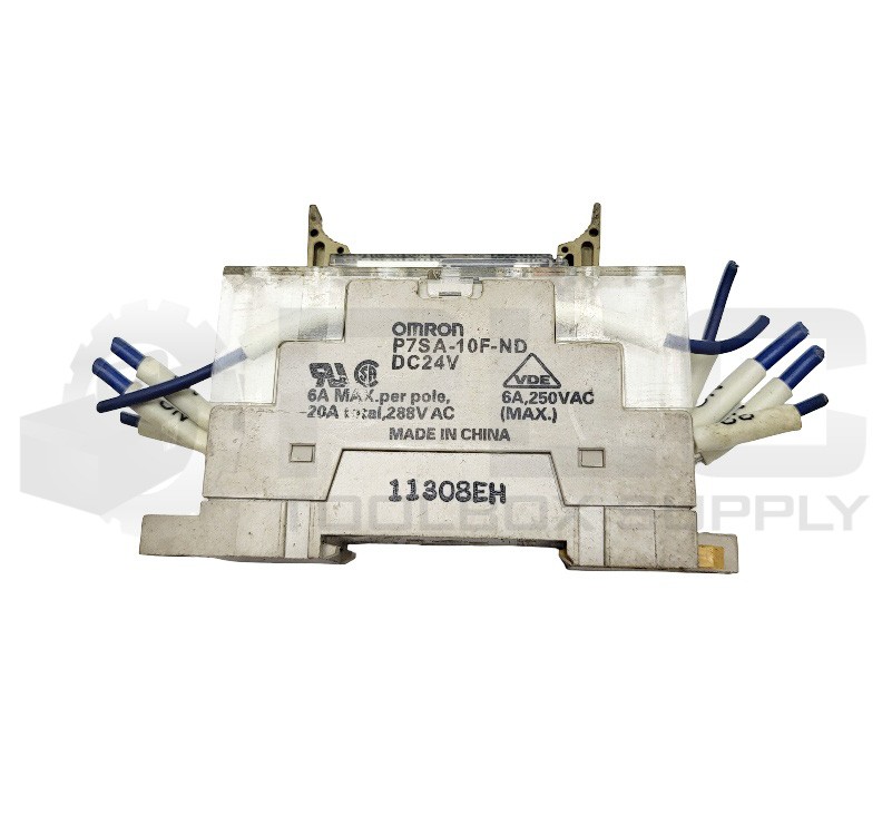 LOT OF 4 OMRON P7SA-10F-ND RELAY BASE W/ G7SA-2A2B SAFETY RELAY