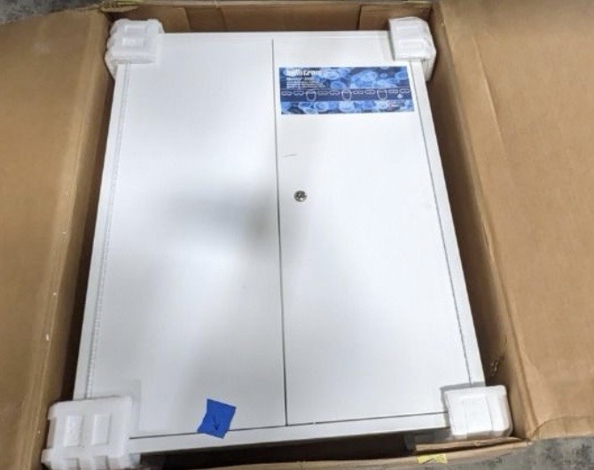 Sellstrom S90494 Eyewear Germicidal Cabinet, Case With Door, Steel, NEW In Box