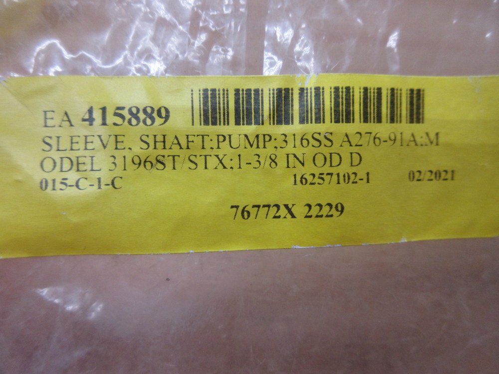 Goulds Pumps 76772X 2229 Pump Shaft Sleeve 76772X2229