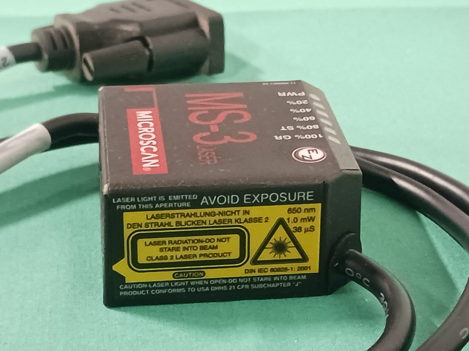 Microscan MS-3 Compact Laser Barcode Scanner FIS-0003-0002G