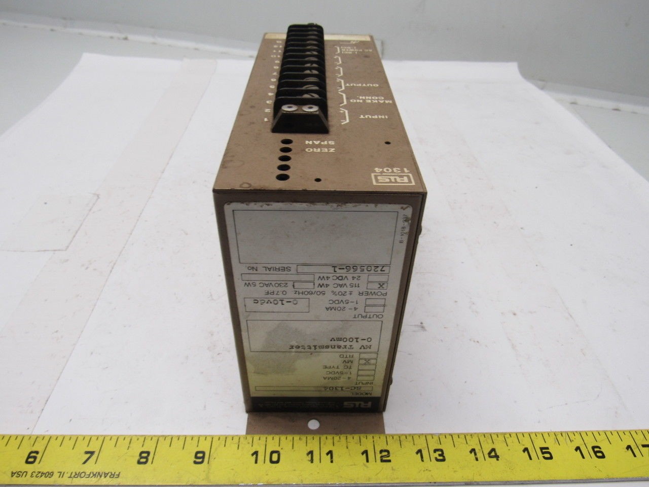 RIS SC-1304 Isolator MV Transmitter 0-100MV