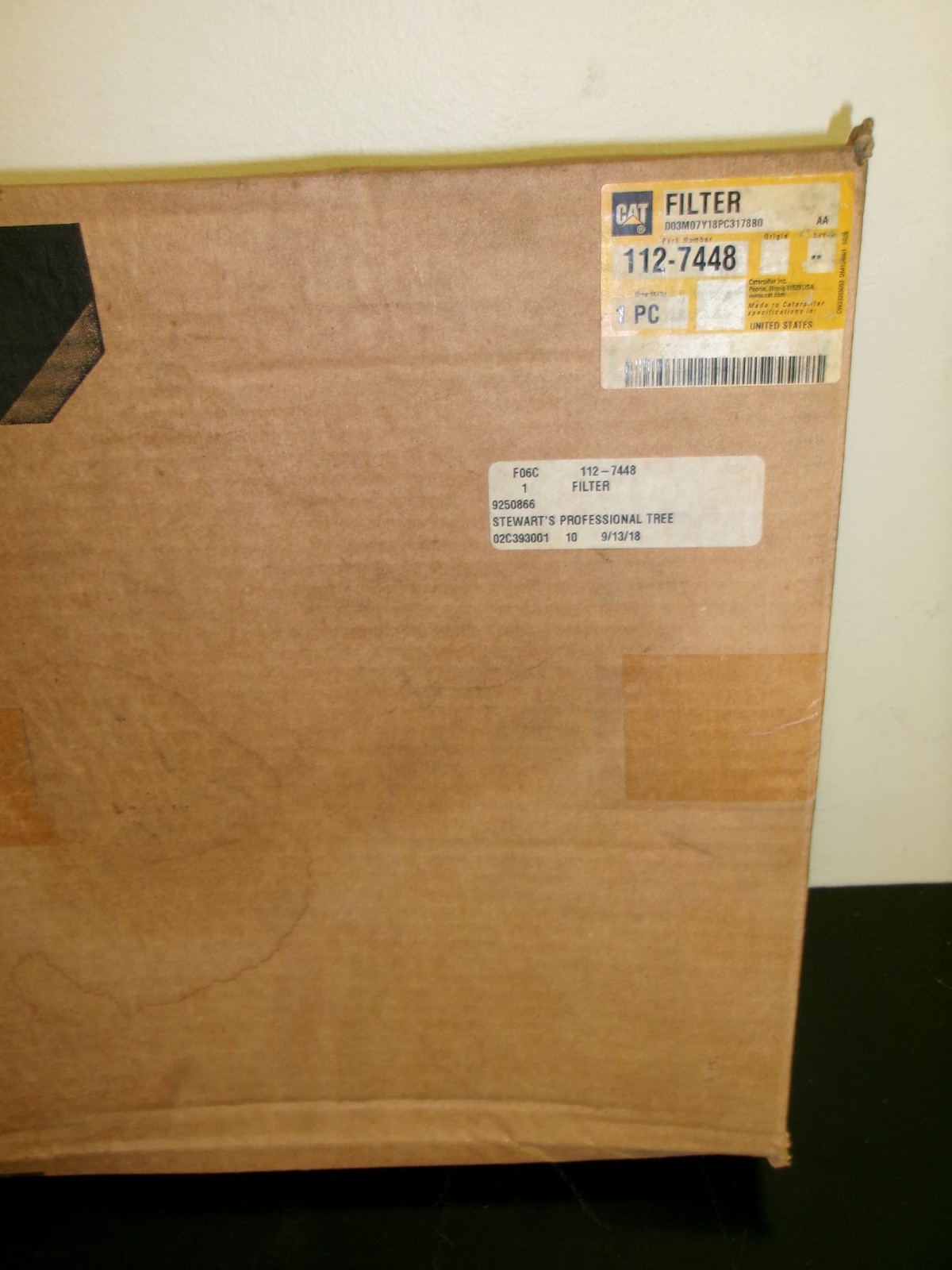 CAT Cabin Air Filter 112-7448 (MSRP) $23.34 – New, Old Stock