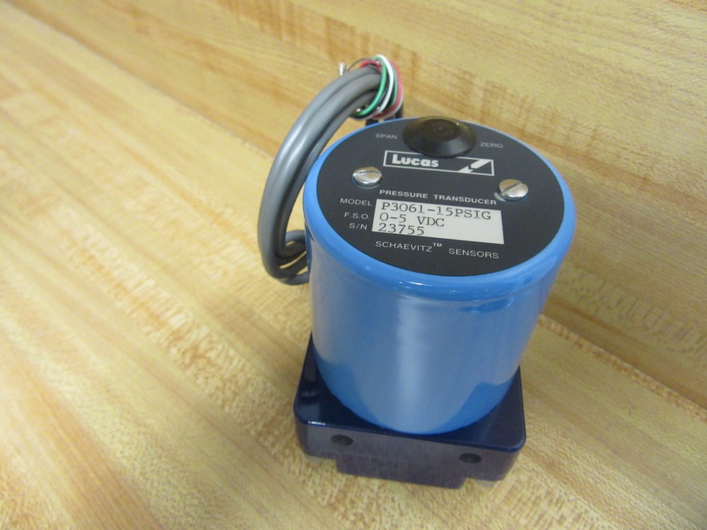 Lucas P3061 15PSIG Schaevitz Pressure Transducer P306115PSIG