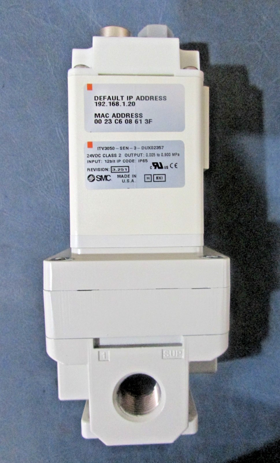 SMC ITV3050-SEN-3-DUX02357 Electronic Pneumatic Regulator