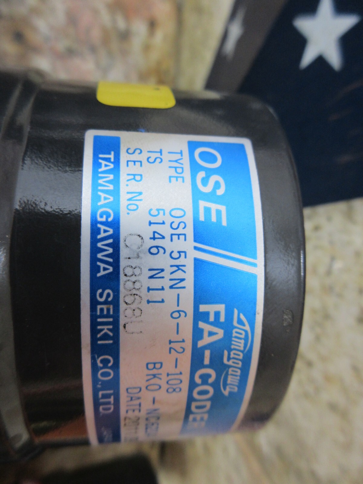 TAMAGAWA OSE5KN-6-12-108 ENCODER WARRANTY
