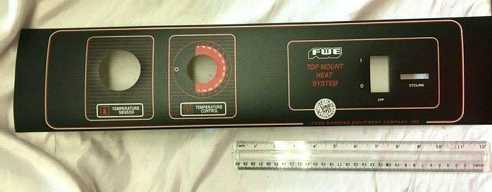 FWE Top Mount Heat System Control Panel Overlay S-17253 New Free Shipping