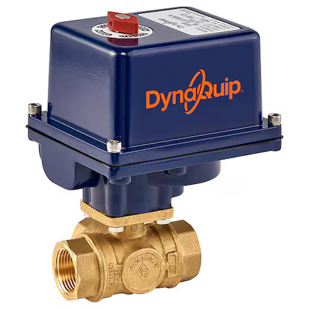 Dynaquip Controls Eyhg2aue20h 3/8″ Fnpt Brass Electronic Ball Valve 3-Way