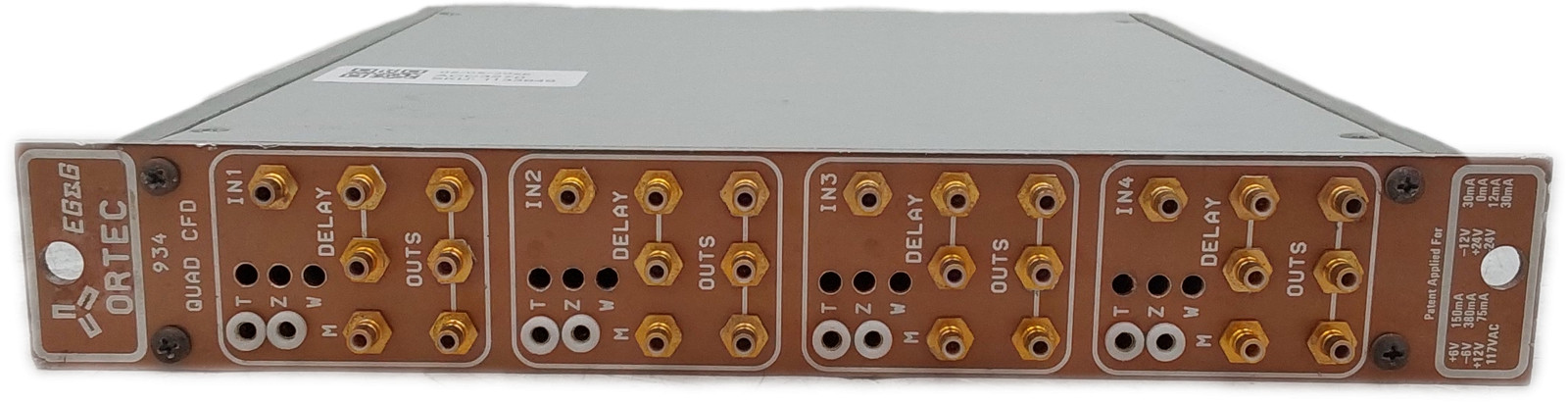 EG&G Ortec 934 Quad CFD Constant Fraction Discriminator