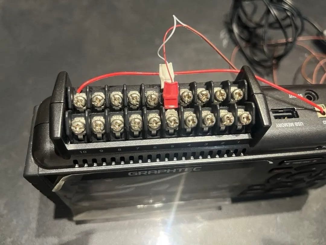 GRAPHTEC GL220 midi Data Logger 10-Channel Recorder Tested Working Japan 269