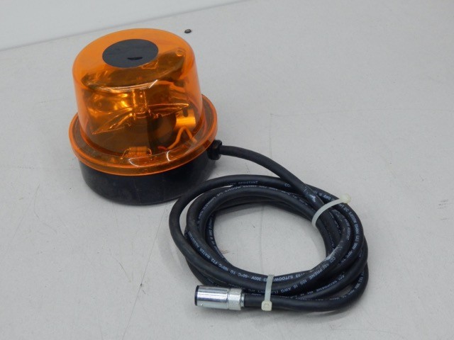 Meteor Lite 12, 24VDC Yellow Strobe Beacon w/ Magnetic Base