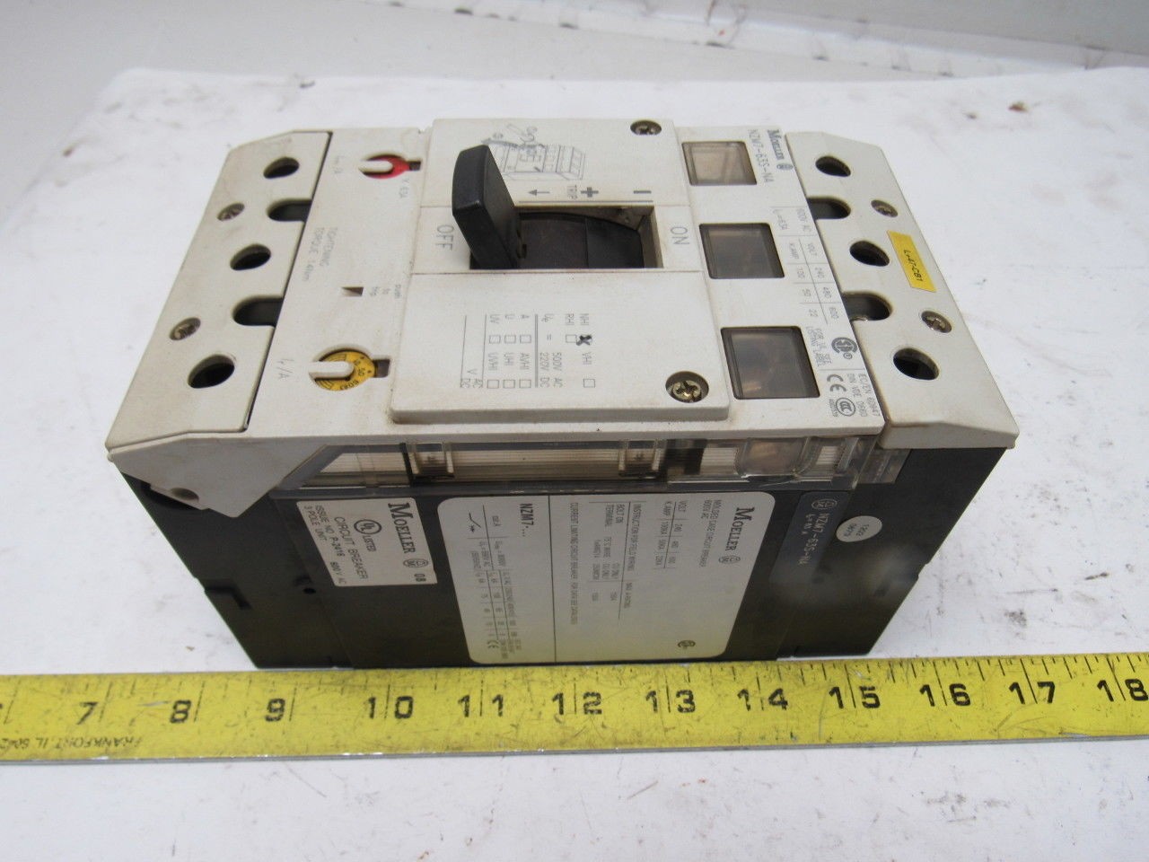 Moeller NZM7-63S-NA 600V 150A Circuit Breaker Disconnect Switch