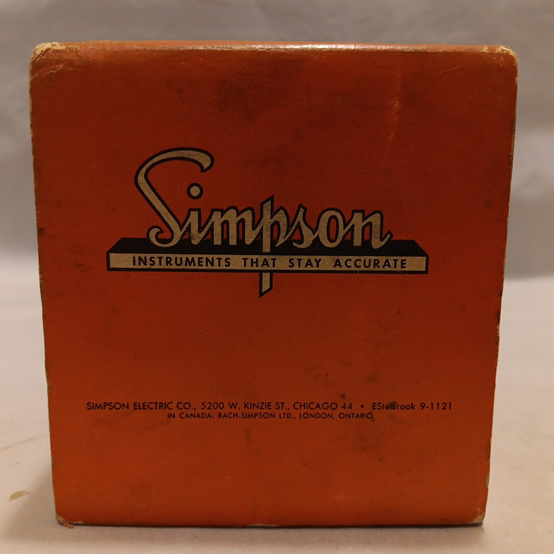 NEW OLD STOCK SIMPSON 120V PANEL MOUNT 55ET ELAPSED TIME INDICATOR 60 CYCLE