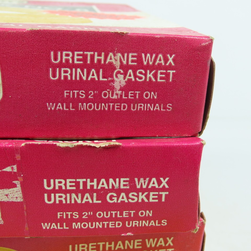 No 6 Urethane Wax Urinal Gasket Fits 2″ Outlet Lot Of 4