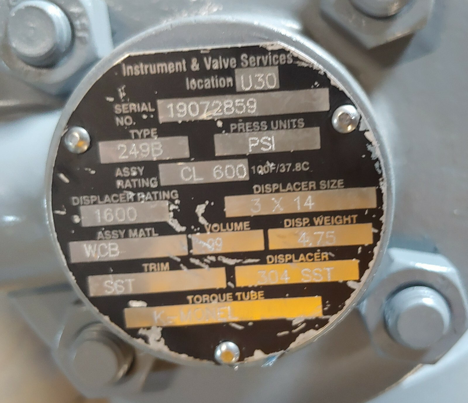 Fisher DLC3010 Level Controller class 600 249V Digital Displacer