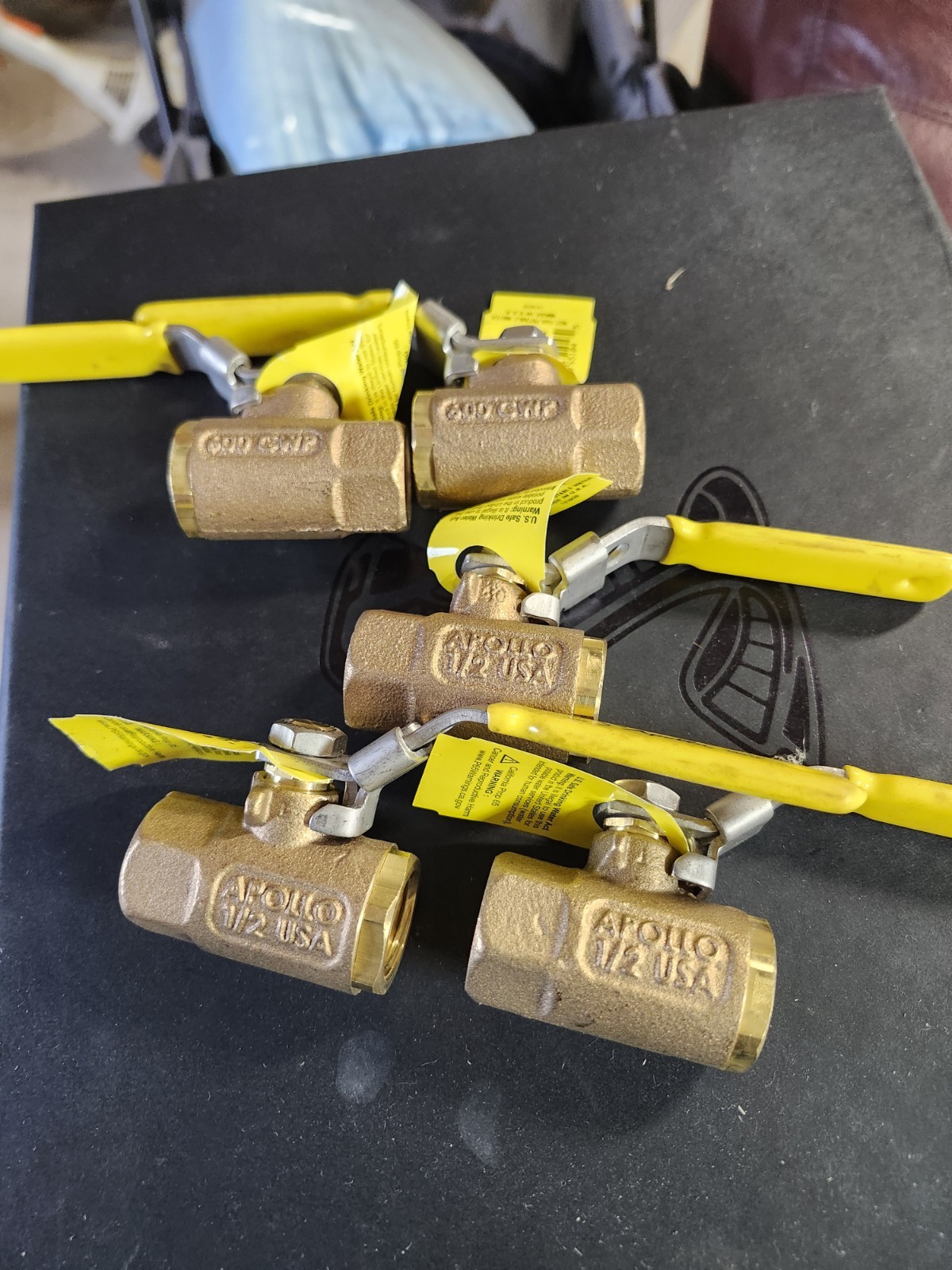 Lot of 5 Apollo 70-103-27 Ball Valve 1/2″ F NPT Stainless Lockable Handle