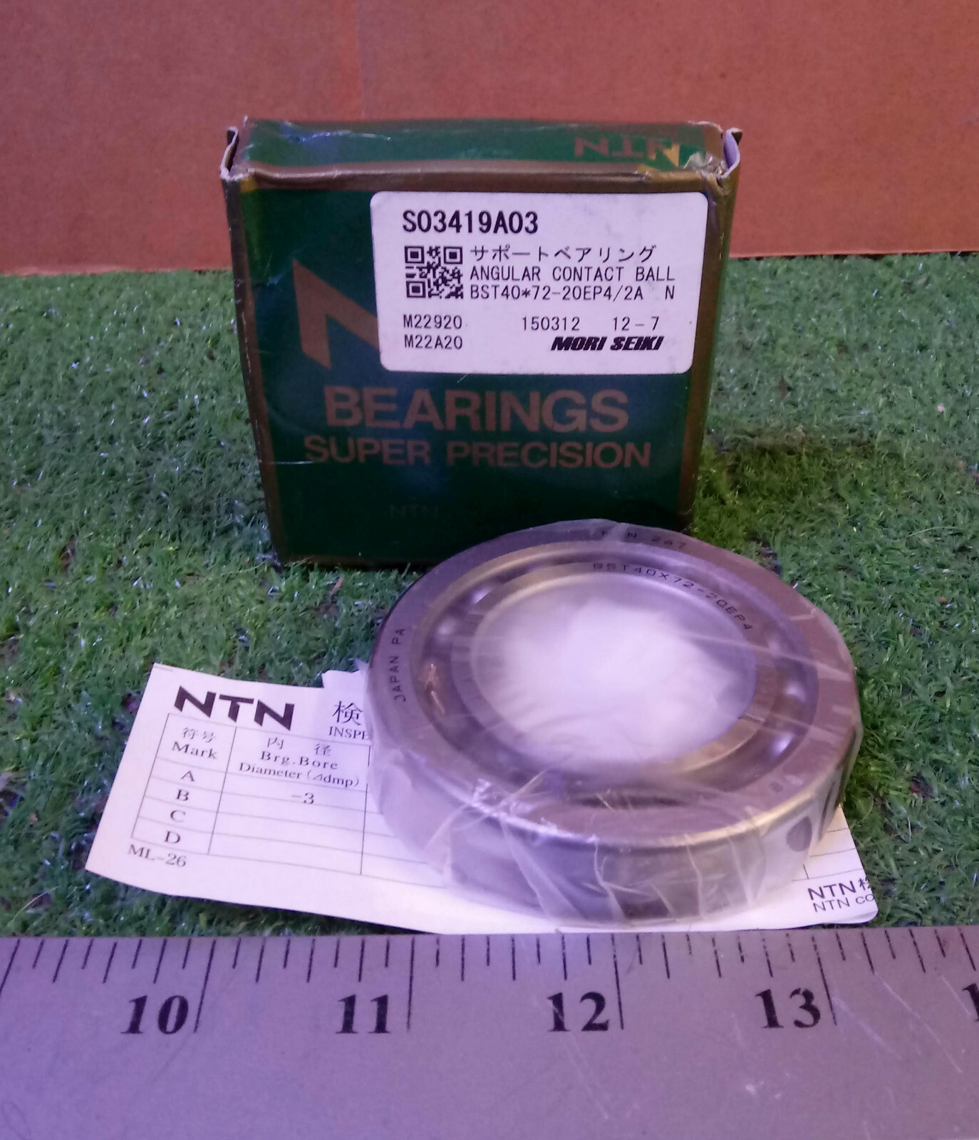 1 NEW NTN BST40X72-20EP4/2AS PRECISION ANGULAR CONTACT BEARING NIB *MAKE OFFER*