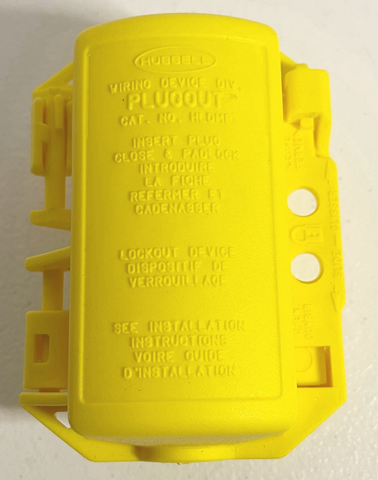 Hubbell HLDMP Lockout Device High Visibility Yellow HGO New
