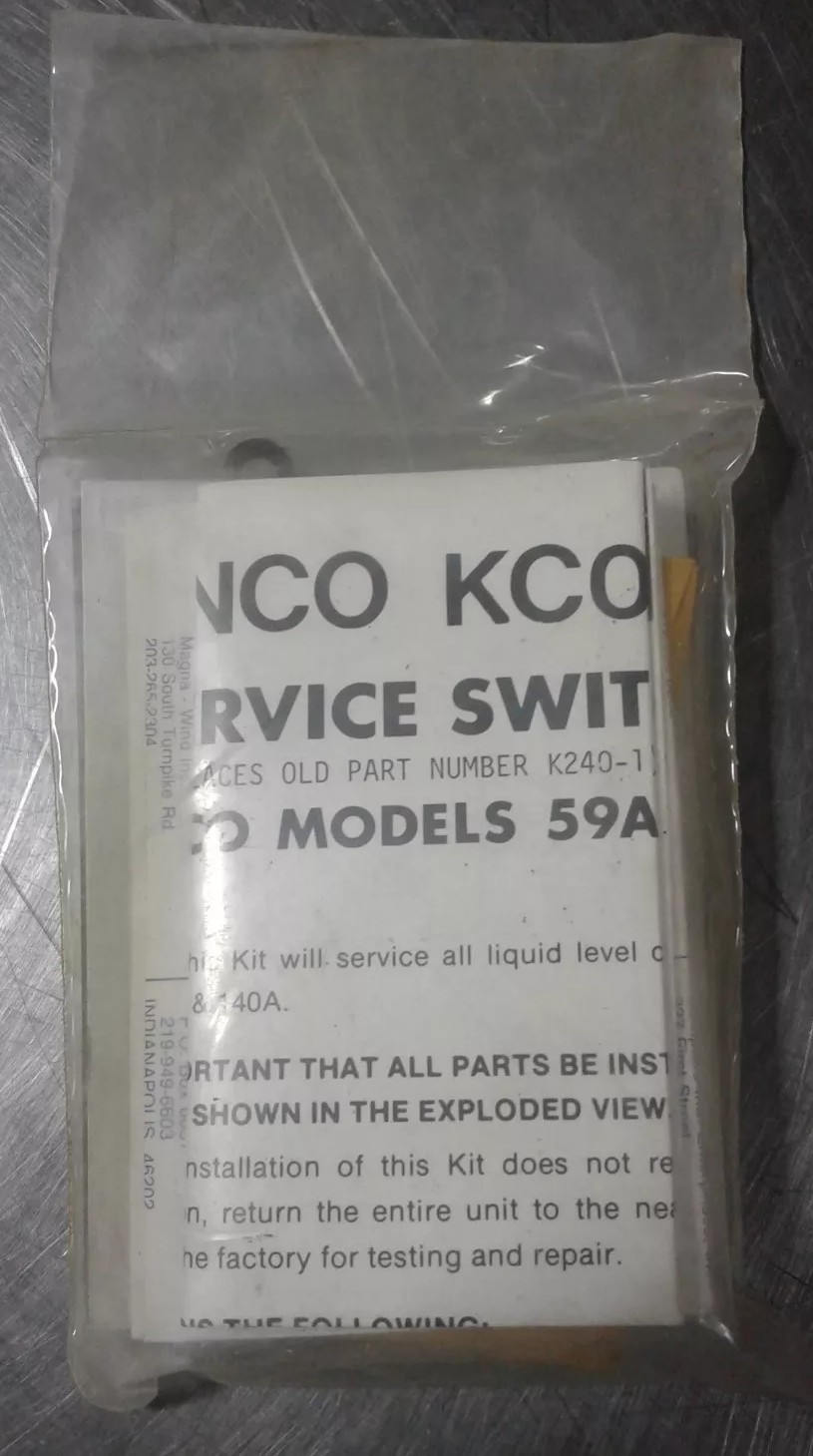 Kenco Pumps Inc KC011 Control Kit