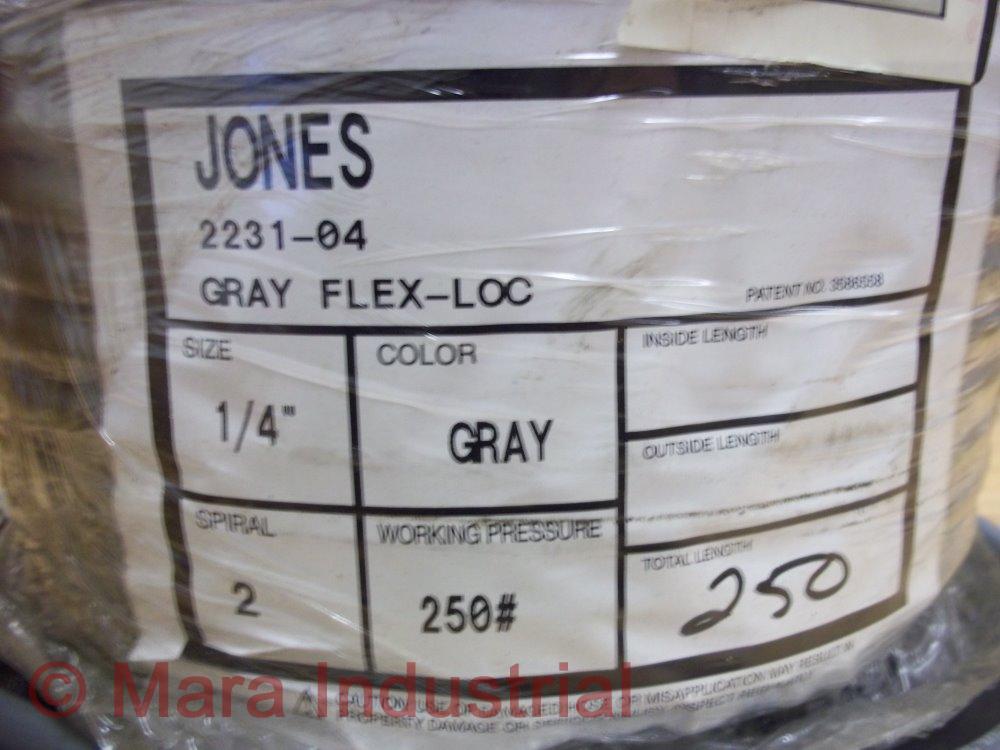 Jones 2231-04 1/4″ Grey Flex-Loc 250′ long