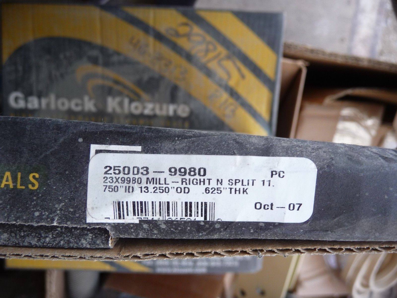 GARLOCK KLOZURE SEAL 25003-9980