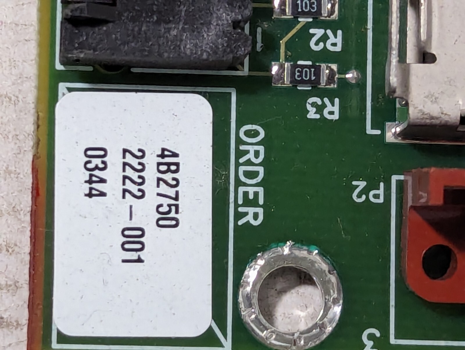 Unbranded Circuit Board 2222-001, 4B2750, SZMS79 D176-M