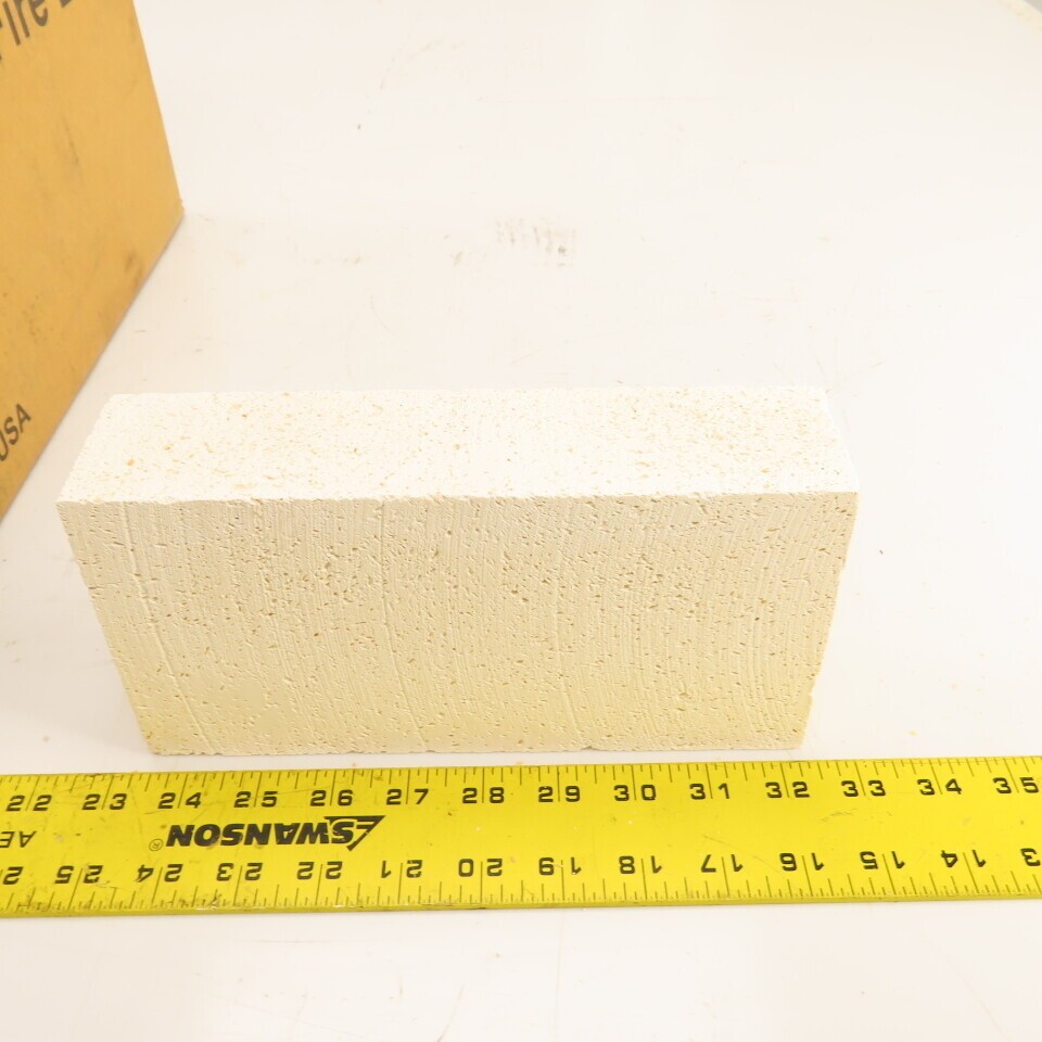 Morgan K-23 No. 1 Arch Insulating Fire Brick 9″ x 4.5″ x 2.5″ Box Of 12