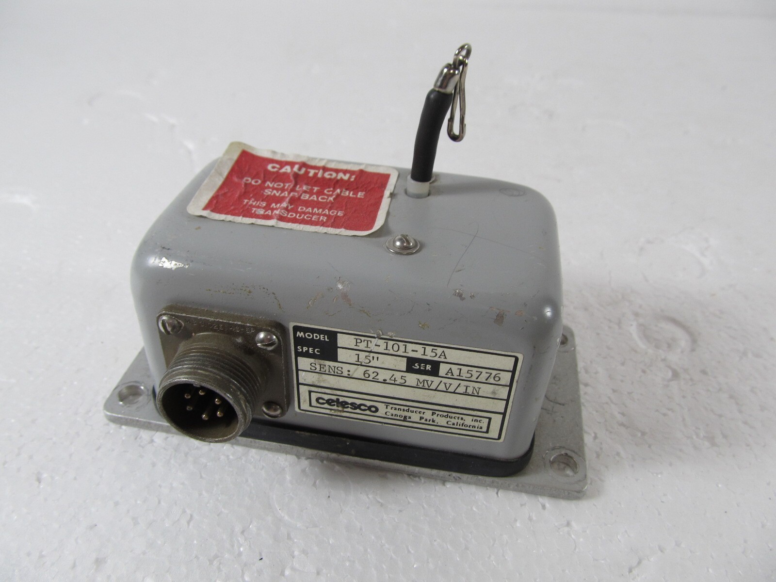 Celesco PT-101-15A Cable Extension Position Transducer