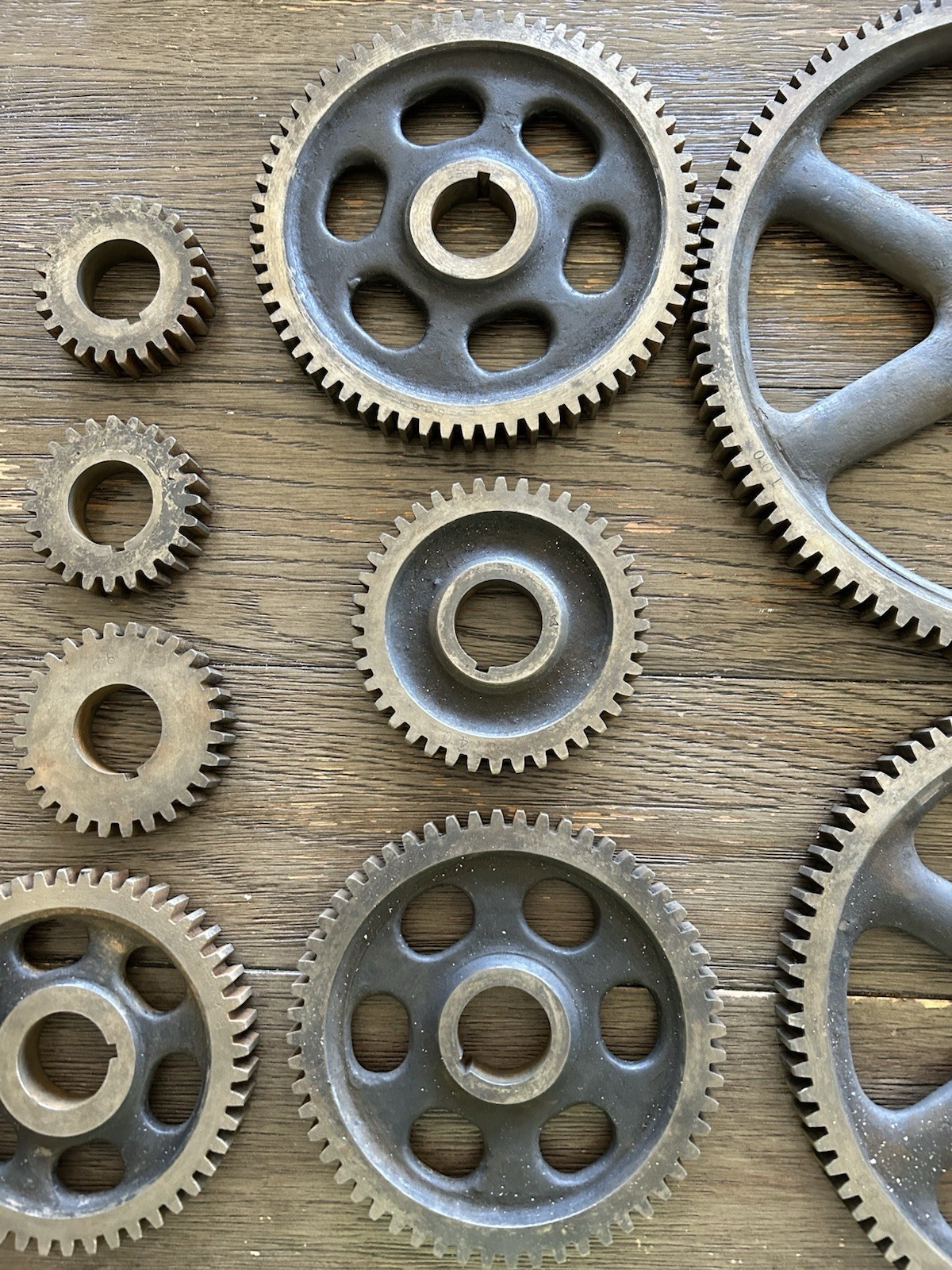 Vintage Lathe / Milling Machine Change Gear Set 1-1/4″ Bore & Two Other Gears