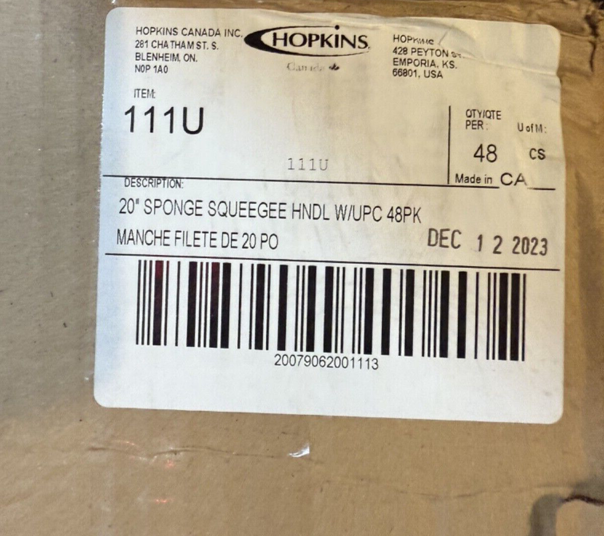 48 Count WOOD HANDLE For SQUEEGEES Etc.