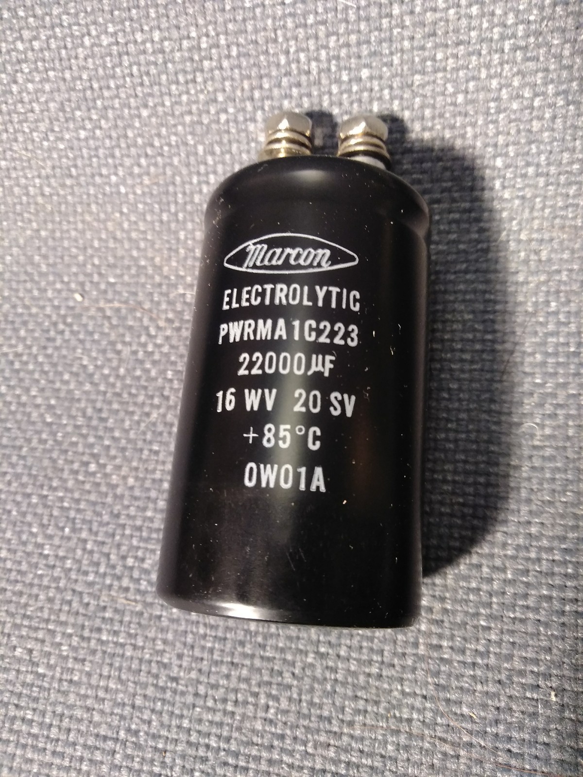 Marcon Electrolytic PWRMA1C223 22000uf 16 WV 20 SV 0W01A *FREE SHIPPING*