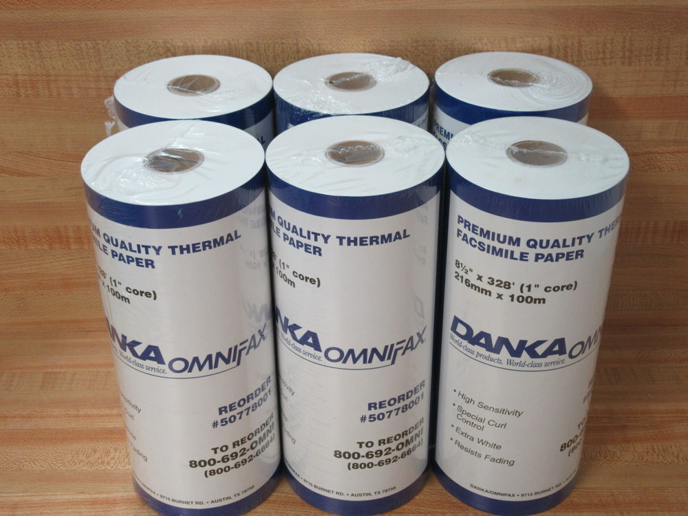 Danka 50778001 Thermal Paper (Pack of 6)