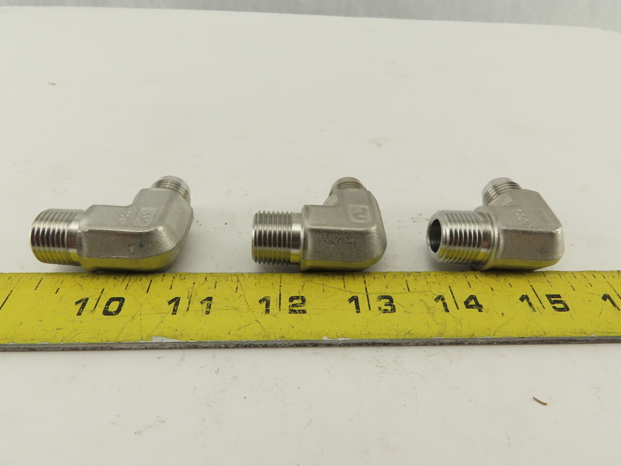 Parker 6-6 CTS-SS 316 Stainless 37° Flare Tube 90° Elbow -6 JIC x 3/8″ NPT Lot