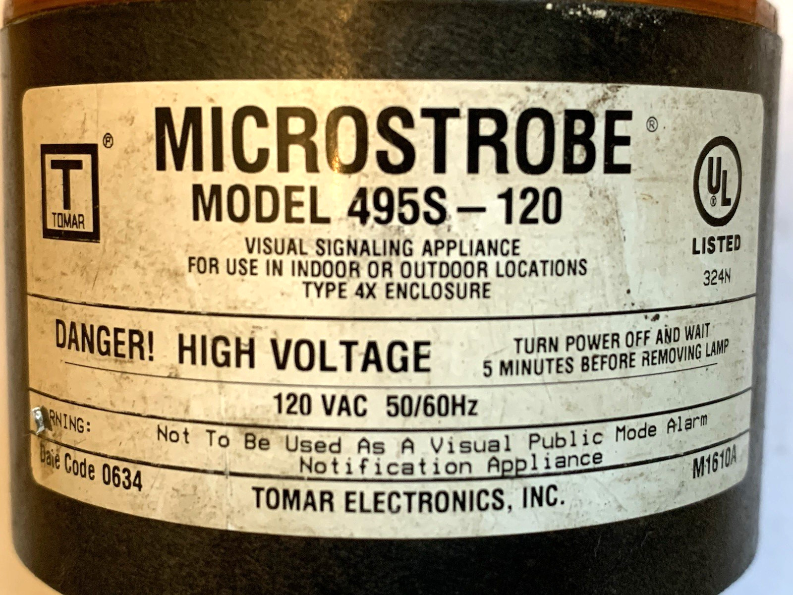 TOMAR 495S-120 GREEN MICROSTROBE 120VAC 50/60HZ $27.01 + FREE SHIPPING