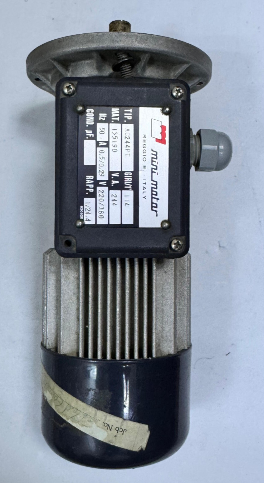 Minimato- Gear Motor – A 244T | 0.5/0.29A, 220/380V, 50Hz | Made in Italy