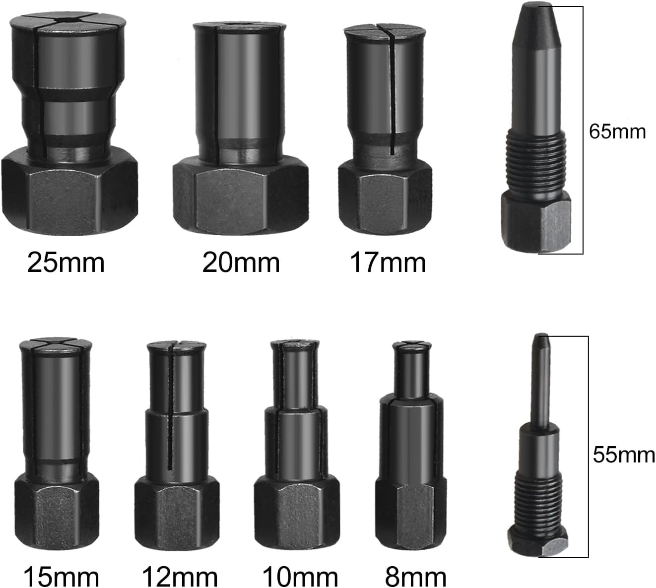 10PC Juego Extractores Herramientas Quitar Cojinetes Internos Motocicleta 8-25mm