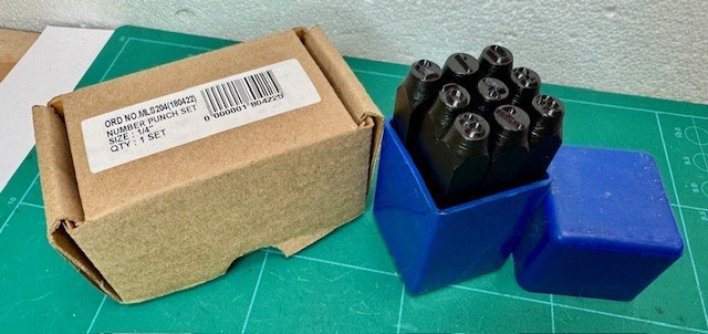 Number Punch Set 1/4″ BARGAIN CLEARANCE bargain PRICE