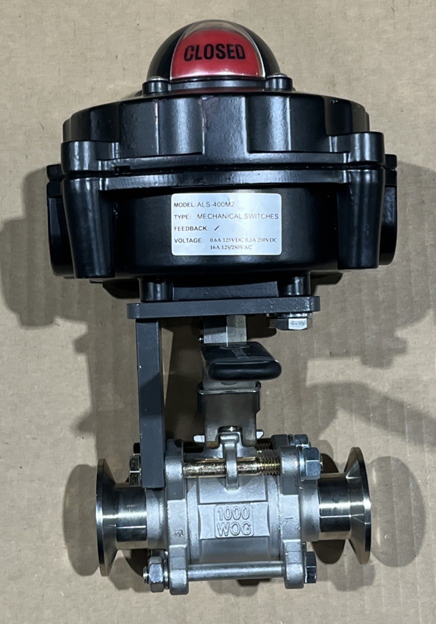🔥Techmatic ALS-400M2 Mechanical Switch W/ CF8M 1” Valve, New Free Shipping🇺🇸