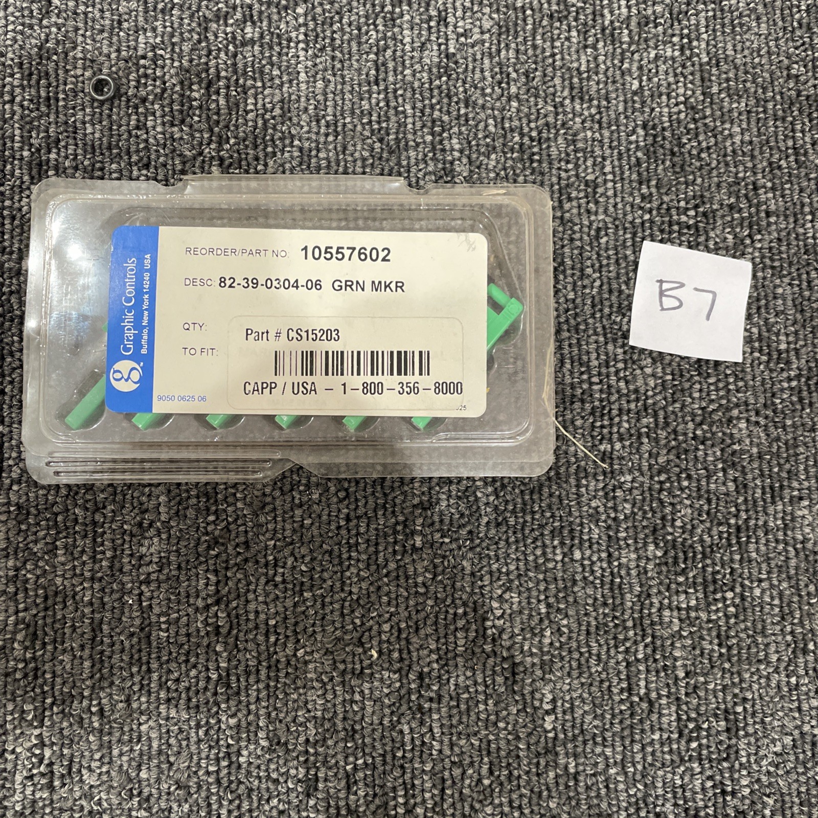 (6) Graphic Controls 10557602 Green Maker ***FREE SHIPPING***