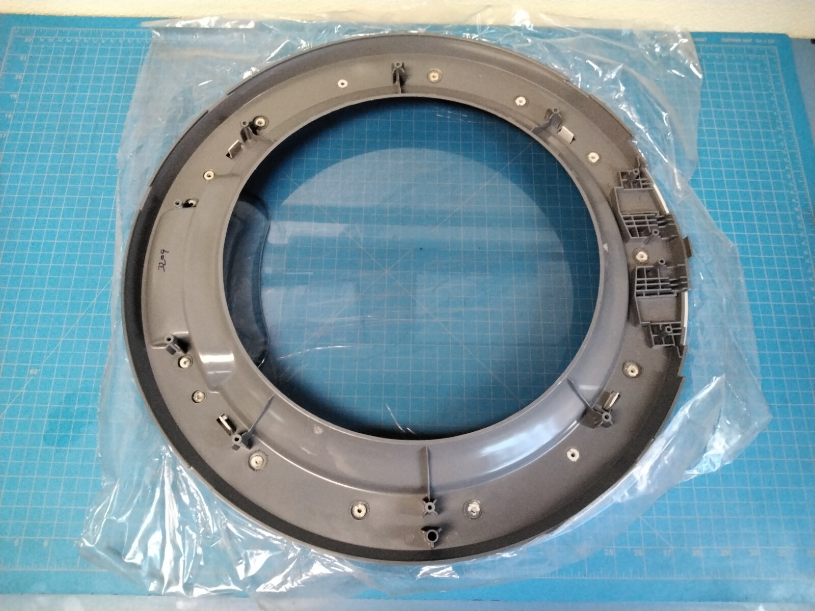 Whirlpool Front Load Washer Outer Door Frame, Silver W10260301