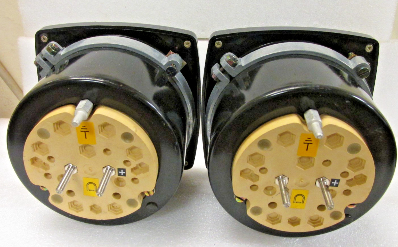Lot of 2 GEC ALSTHOM A4ELC Pressure Meter Gauge. Untested
