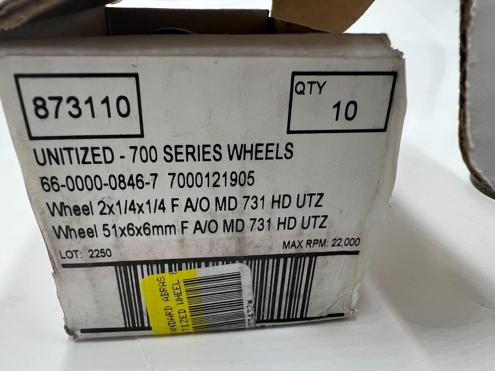 (QTY 10) Standard Abrasives 873110 2″x1/4″x1/14″ F AO MD Medium Density