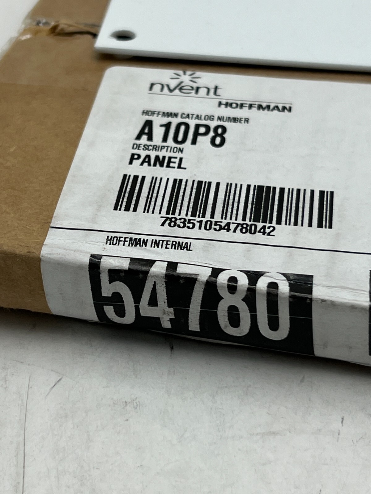 (Pack of 4) nVent Hoffman Panel for Junction Box Mild Steel White 10″ x 8″ A10P8